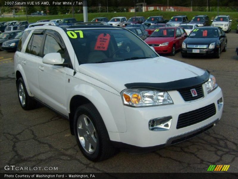 Polar White / Tan 2007 Saturn VUE V6 AWD