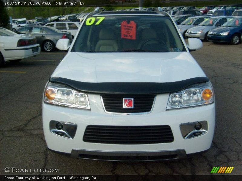 Polar White / Tan 2007 Saturn VUE V6 AWD