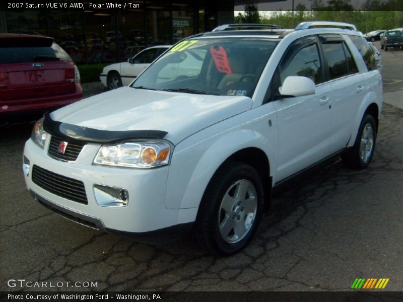 Polar White / Tan 2007 Saturn VUE V6 AWD