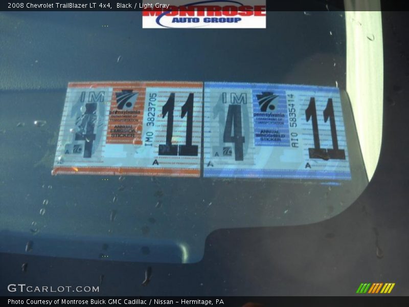 Black / Light Gray 2008 Chevrolet TrailBlazer LT 4x4