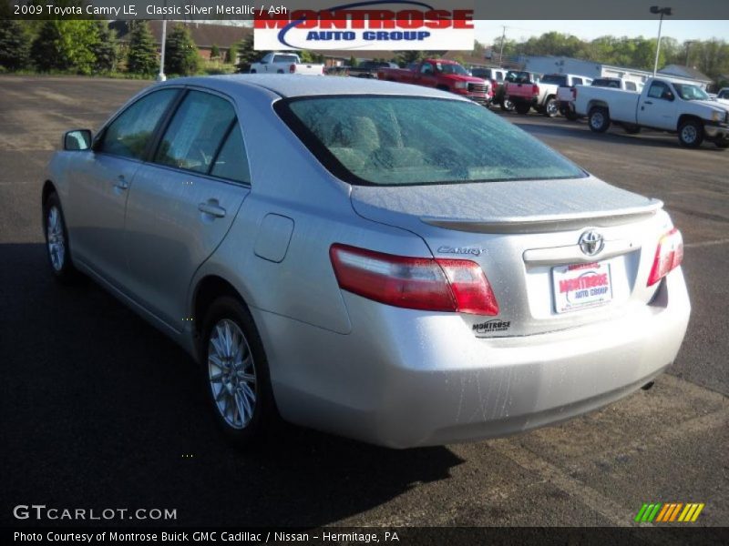 Classic Silver Metallic / Ash 2009 Toyota Camry LE