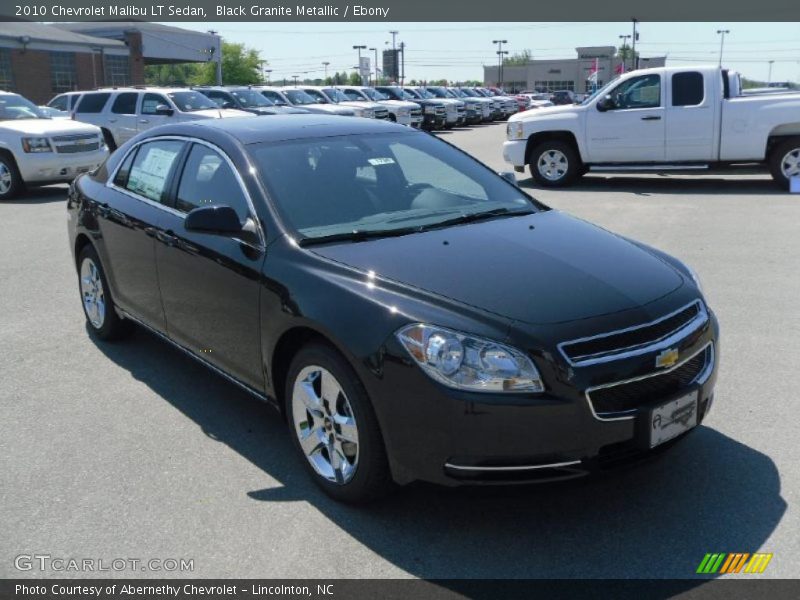 Black Granite Metallic / Ebony 2010 Chevrolet Malibu LT Sedan