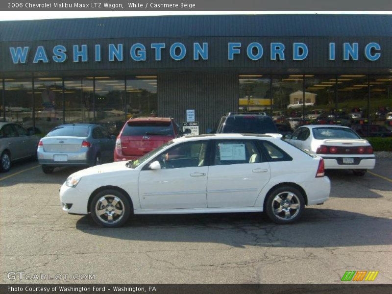 White / Cashmere Beige 2006 Chevrolet Malibu Maxx LTZ Wagon