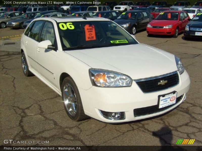 White / Cashmere Beige 2006 Chevrolet Malibu Maxx LTZ Wagon
