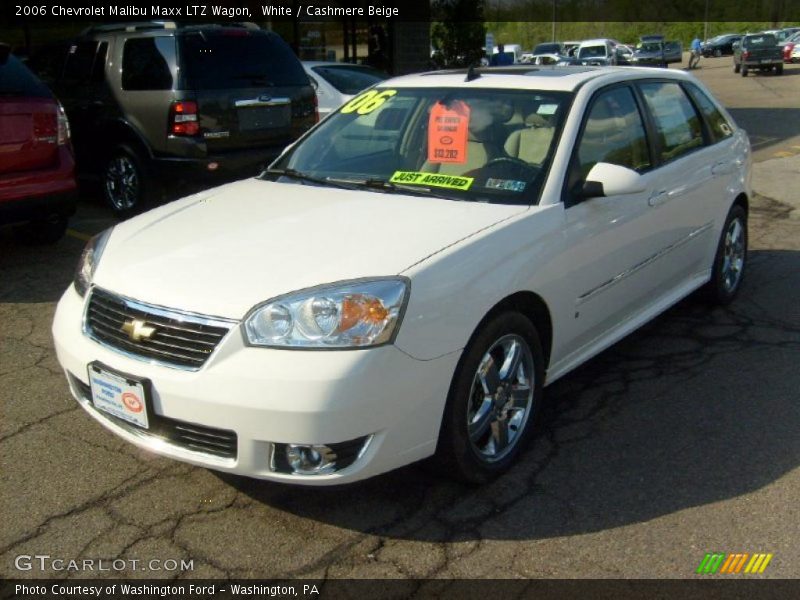 White / Cashmere Beige 2006 Chevrolet Malibu Maxx LTZ Wagon