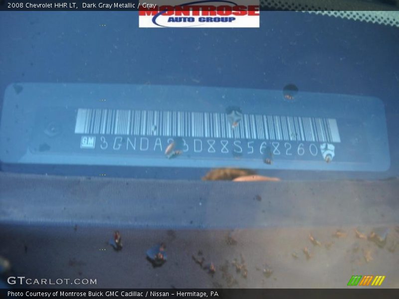 Dark Gray Metallic / Gray 2008 Chevrolet HHR LT