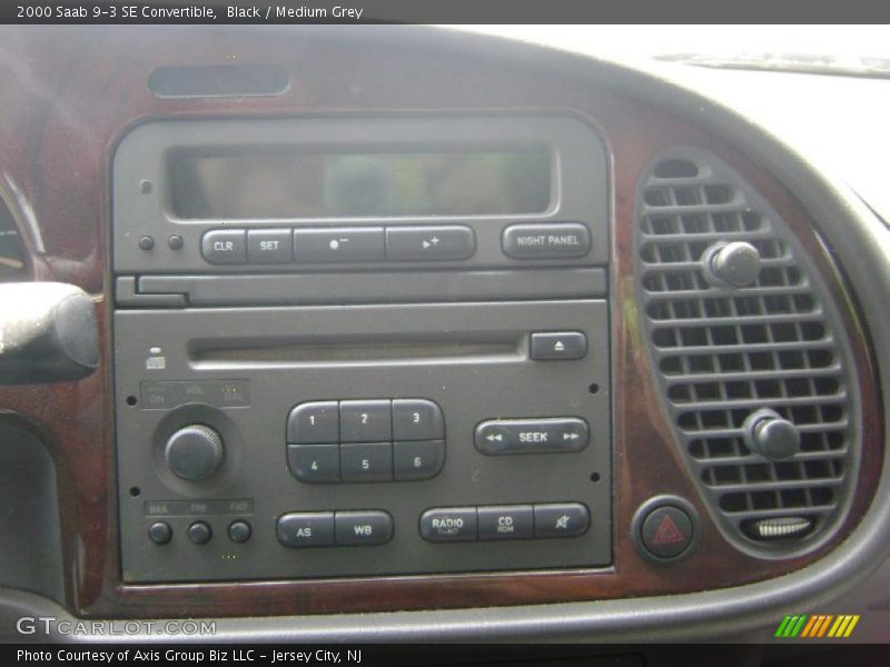 Black / Medium Grey 2000 Saab 9-3 SE Convertible