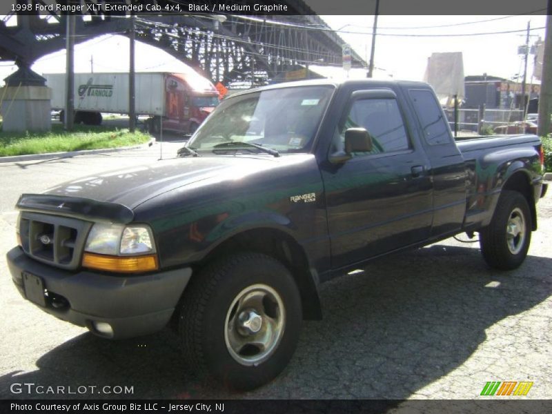Black / Medium Graphite 1998 Ford Ranger XLT Extended Cab 4x4