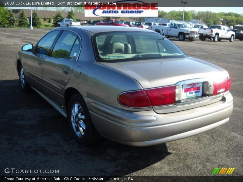 Light Bronzemist Metallic / Taupe 2003 Buick LeSabre Limited