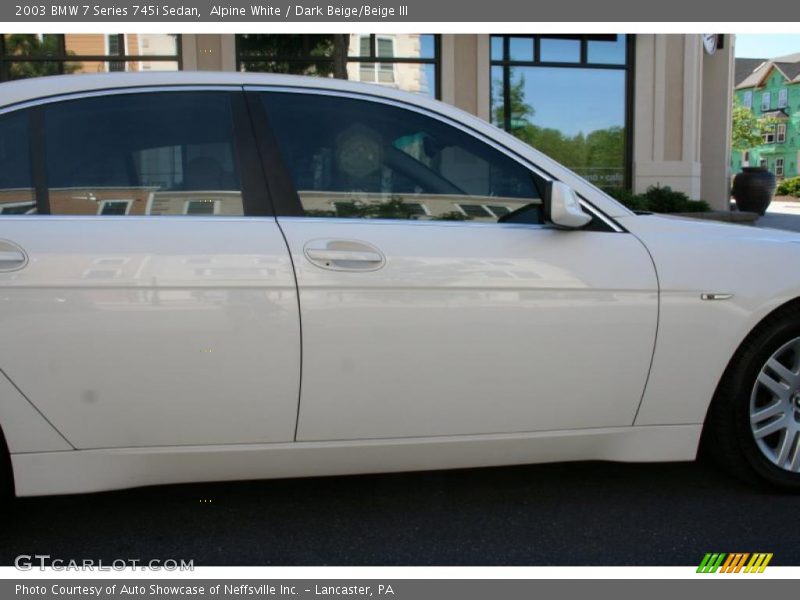 Alpine White / Dark Beige/Beige III 2003 BMW 7 Series 745i Sedan