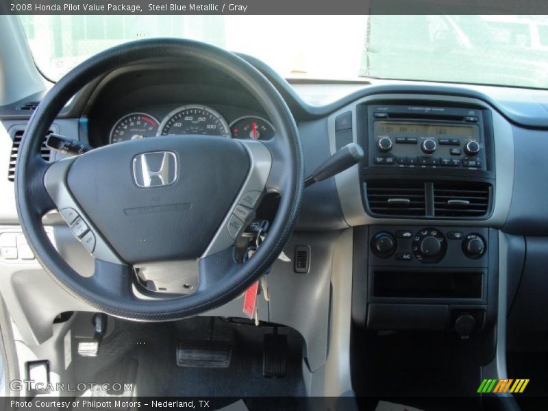 Steel Blue Metallic / Gray 2008 Honda Pilot Value Package