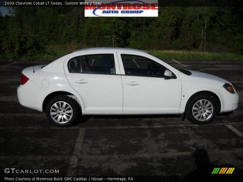 Summit White / Gray 2009 Chevrolet Cobalt LT Sedan
