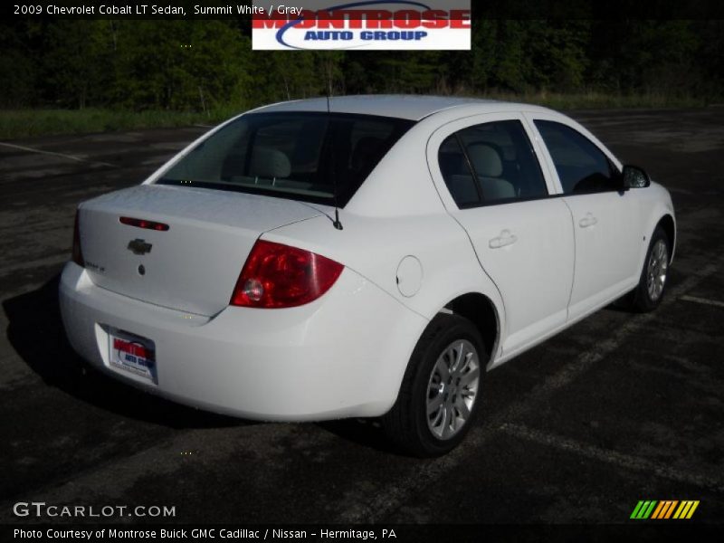 Summit White / Gray 2009 Chevrolet Cobalt LT Sedan