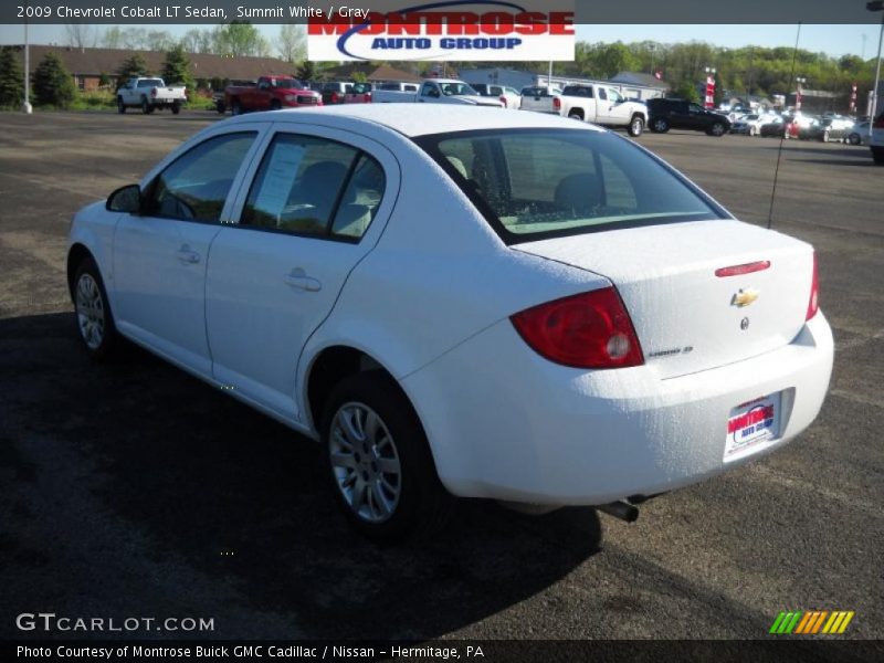 Summit White / Gray 2009 Chevrolet Cobalt LT Sedan