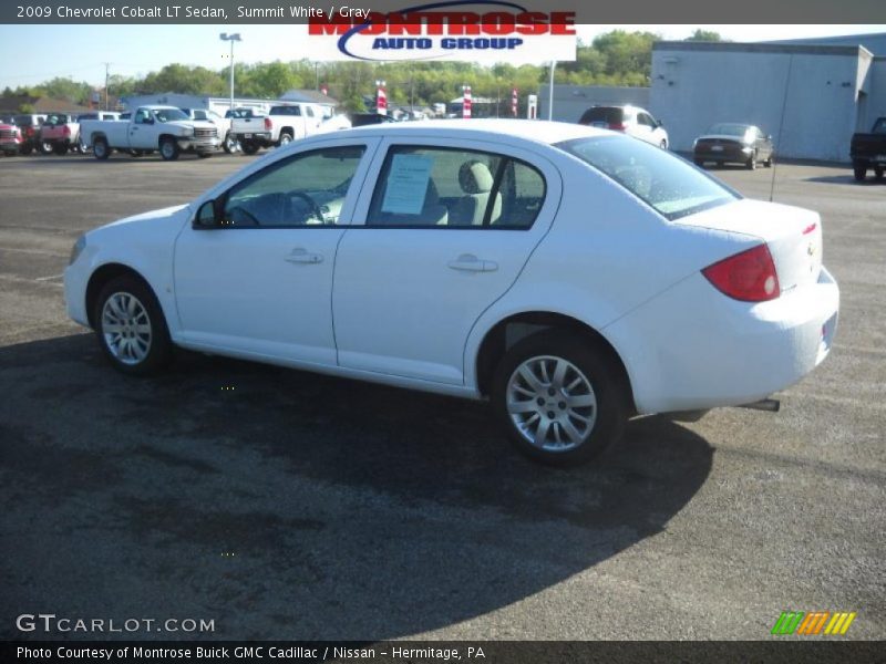 Summit White / Gray 2009 Chevrolet Cobalt LT Sedan