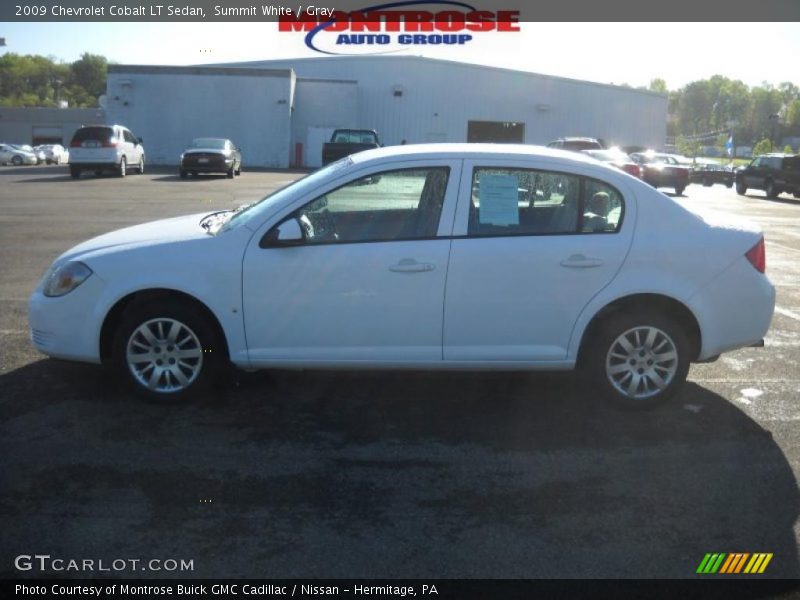 Summit White / Gray 2009 Chevrolet Cobalt LT Sedan