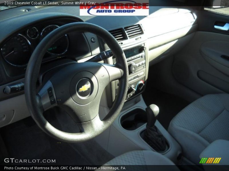 Summit White / Gray 2009 Chevrolet Cobalt LT Sedan