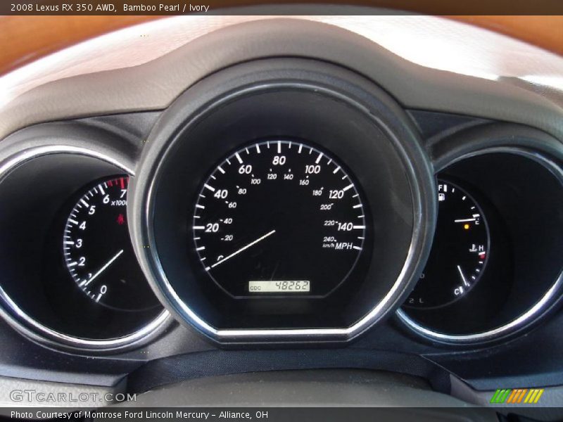 Bamboo Pearl / Ivory 2008 Lexus RX 350 AWD