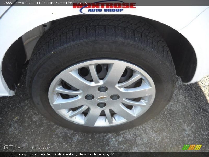 Summit White / Gray 2009 Chevrolet Cobalt LT Sedan