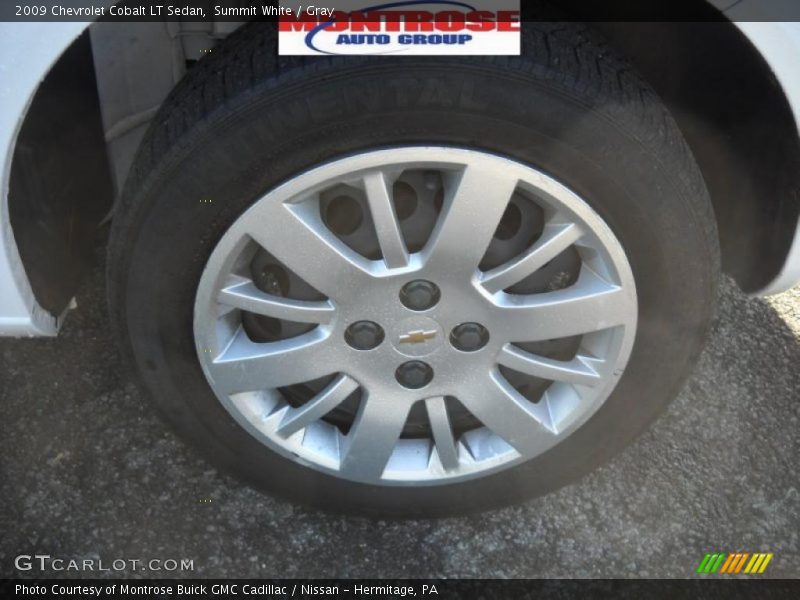 Summit White / Gray 2009 Chevrolet Cobalt LT Sedan
