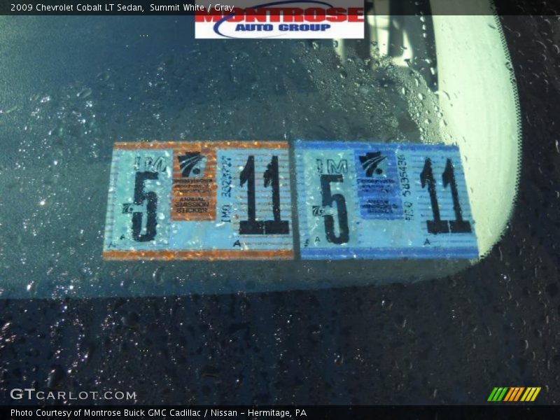 Summit White / Gray 2009 Chevrolet Cobalt LT Sedan