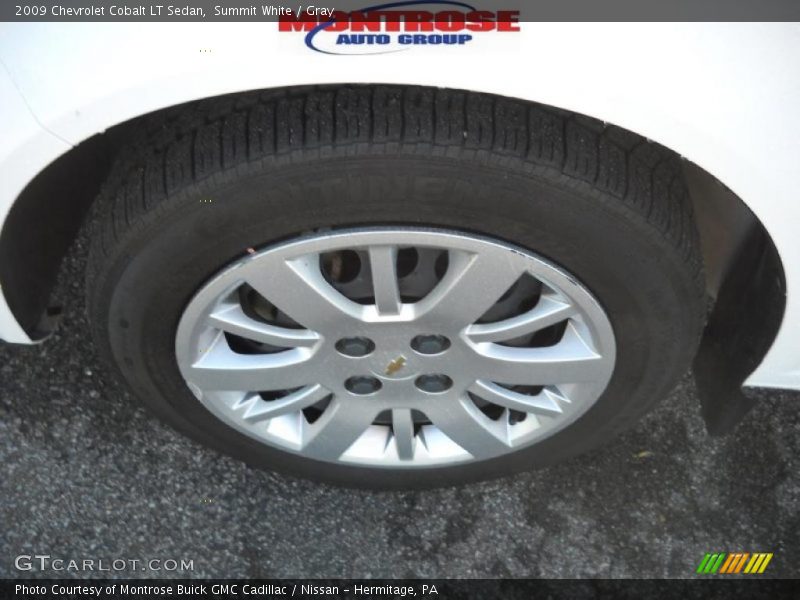 Summit White / Gray 2009 Chevrolet Cobalt LT Sedan