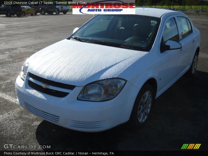 Summit White / Gray 2009 Chevrolet Cobalt LT Sedan