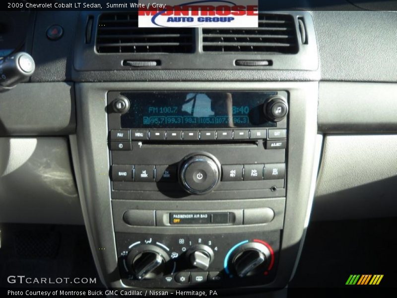 Summit White / Gray 2009 Chevrolet Cobalt LT Sedan