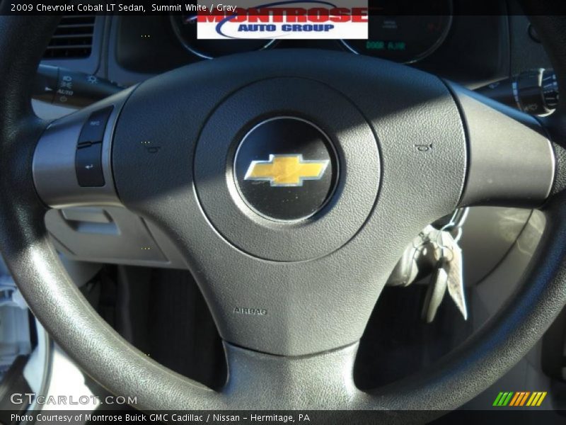 Summit White / Gray 2009 Chevrolet Cobalt LT Sedan