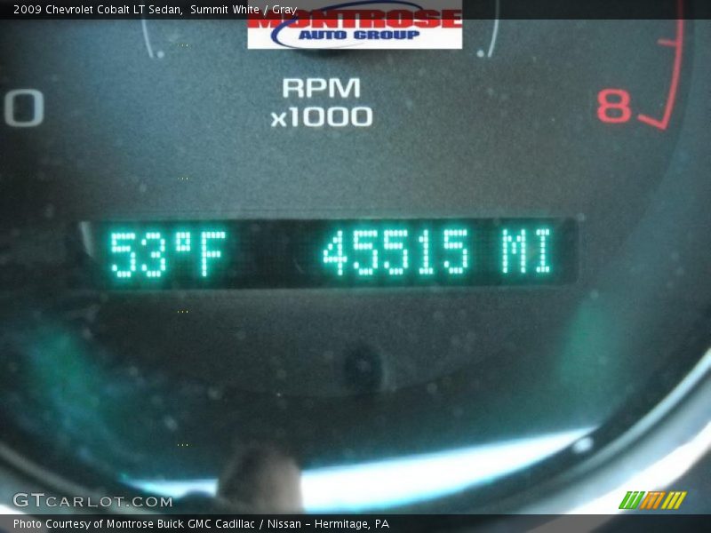 Summit White / Gray 2009 Chevrolet Cobalt LT Sedan