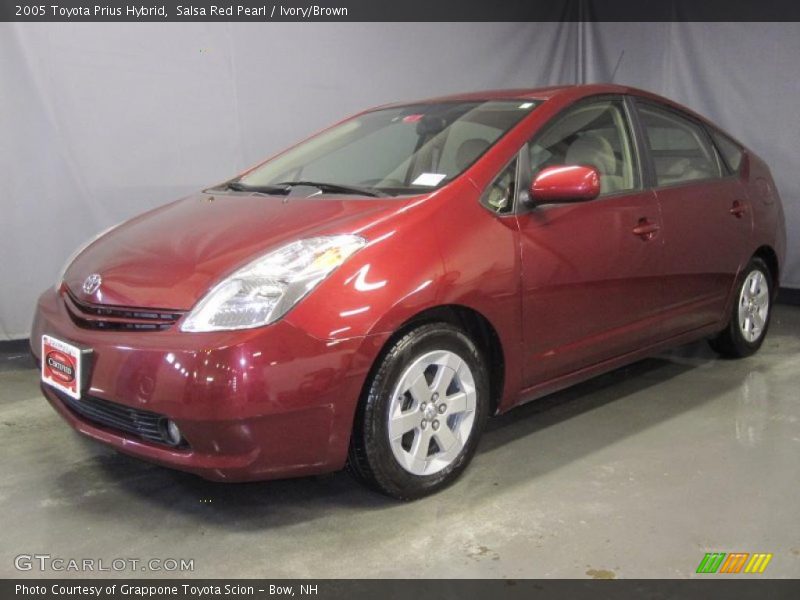 Salsa Red Pearl / Ivory/Brown 2005 Toyota Prius Hybrid