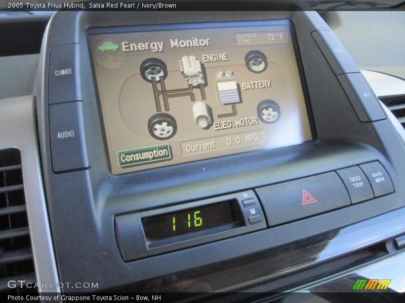 Salsa Red Pearl / Ivory/Brown 2005 Toyota Prius Hybrid