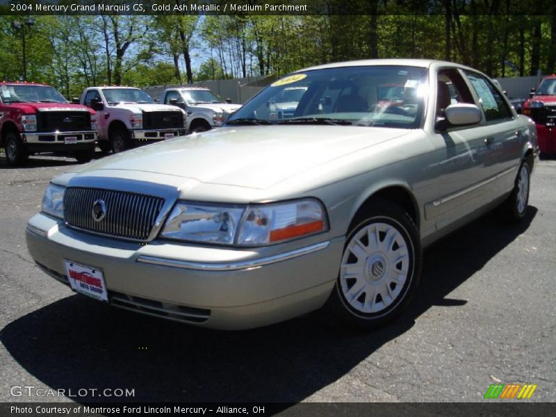 Gold Ash Metallic / Medium Parchment 2004 Mercury Grand Marquis GS