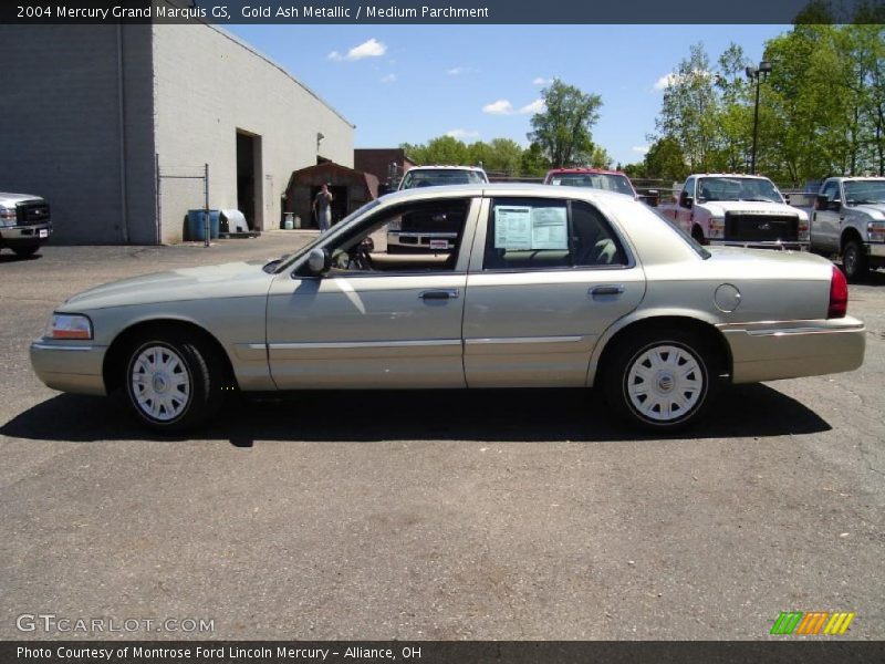Gold Ash Metallic / Medium Parchment 2004 Mercury Grand Marquis GS