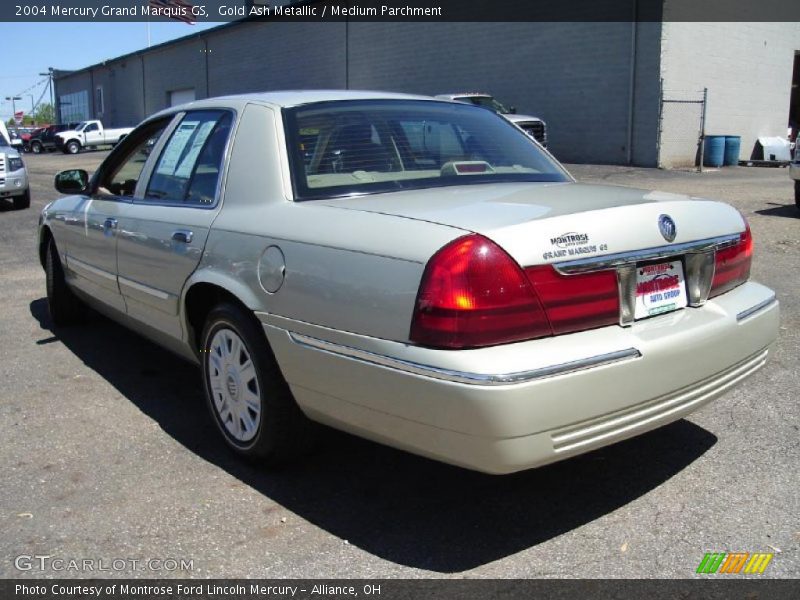 Gold Ash Metallic / Medium Parchment 2004 Mercury Grand Marquis GS