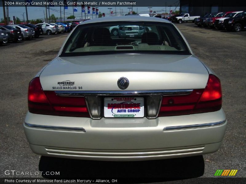 Gold Ash Metallic / Medium Parchment 2004 Mercury Grand Marquis GS
