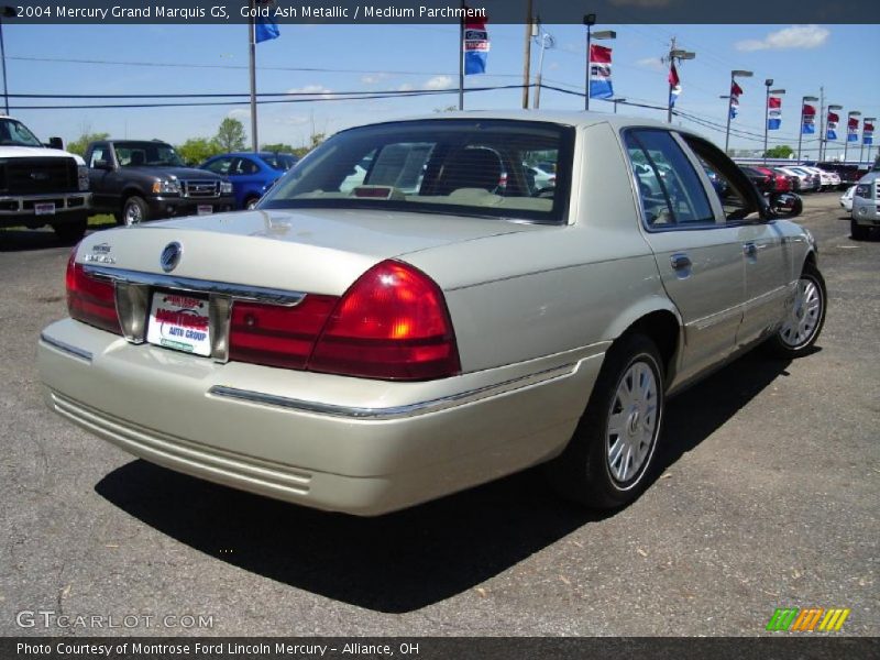 Gold Ash Metallic / Medium Parchment 2004 Mercury Grand Marquis GS
