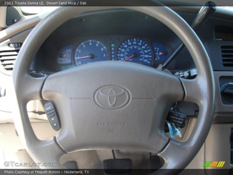 Desert Sand Mica / Oak 2001 Toyota Sienna LE