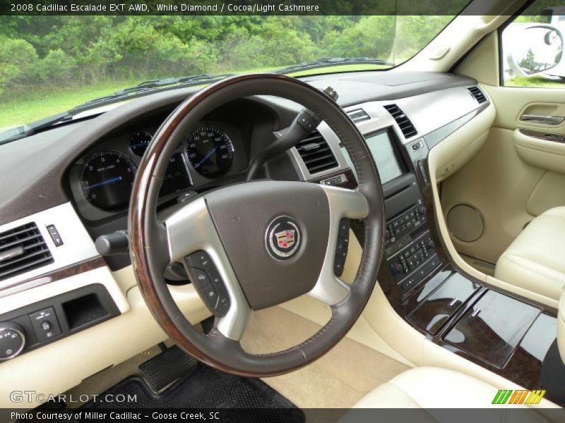 White Diamond / Cocoa/Light Cashmere 2008 Cadillac Escalade EXT AWD