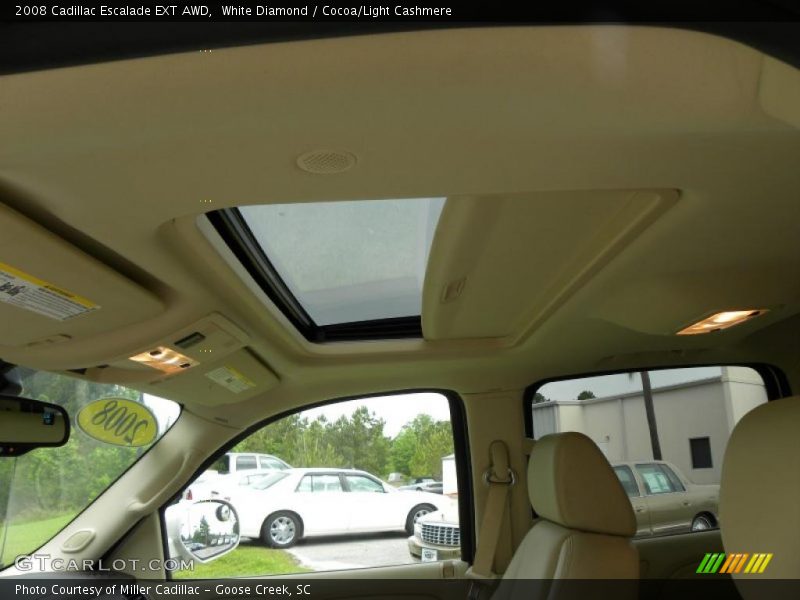 White Diamond / Cocoa/Light Cashmere 2008 Cadillac Escalade EXT AWD