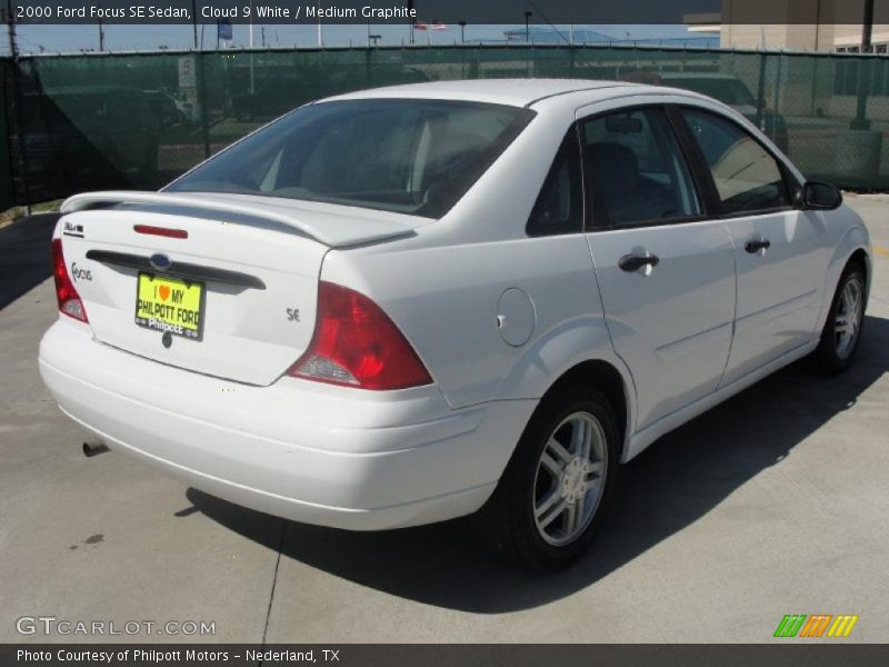 Cloud 9 White / Medium Graphite 2000 Ford Focus SE Sedan