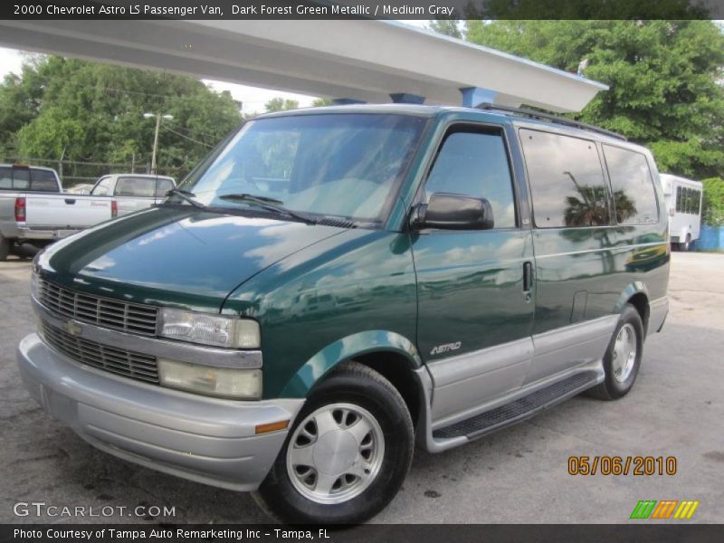 Dark Forest Green Metallic / Medium Gray 2000 Chevrolet Astro LS Passenger Van