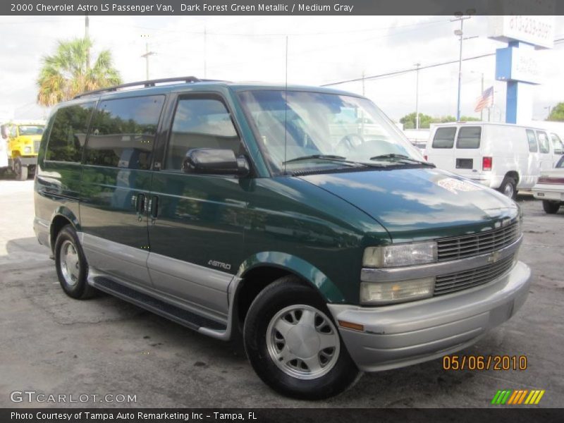 Dark Forest Green Metallic / Medium Gray 2000 Chevrolet Astro LS Passenger Van