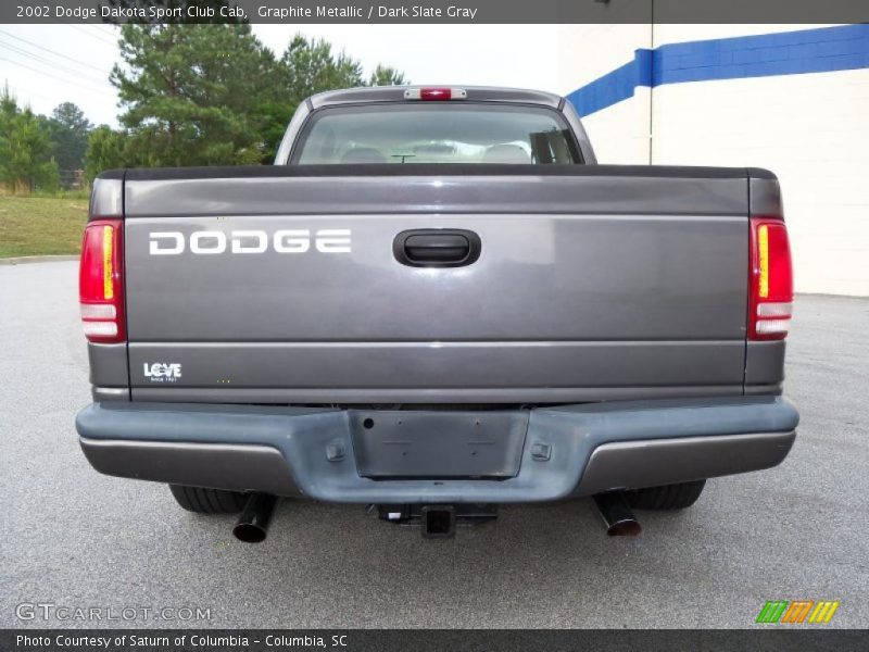 Graphite Metallic / Dark Slate Gray 2002 Dodge Dakota Sport Club Cab