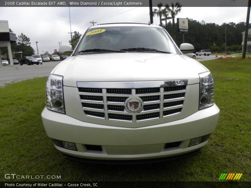 White Diamond / Cocoa/Light Cashmere 2008 Cadillac Escalade EXT AWD