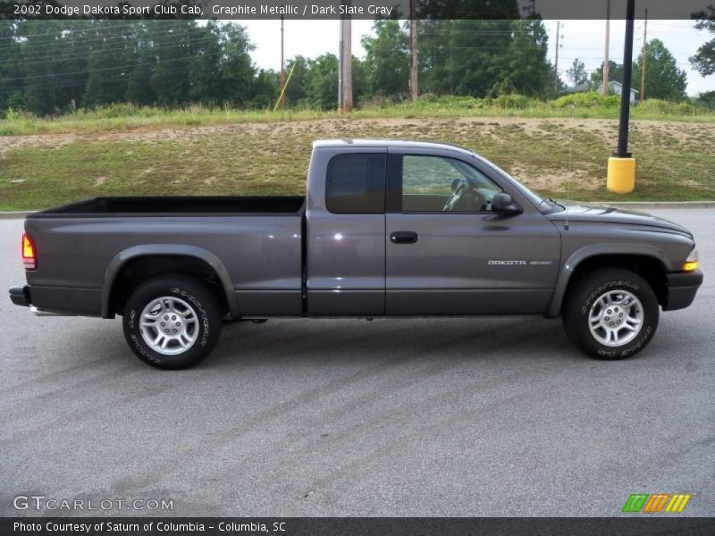 Graphite Metallic / Dark Slate Gray 2002 Dodge Dakota Sport Club Cab