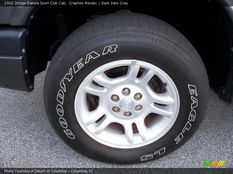 Graphite Metallic / Dark Slate Gray 2002 Dodge Dakota Sport Club Cab