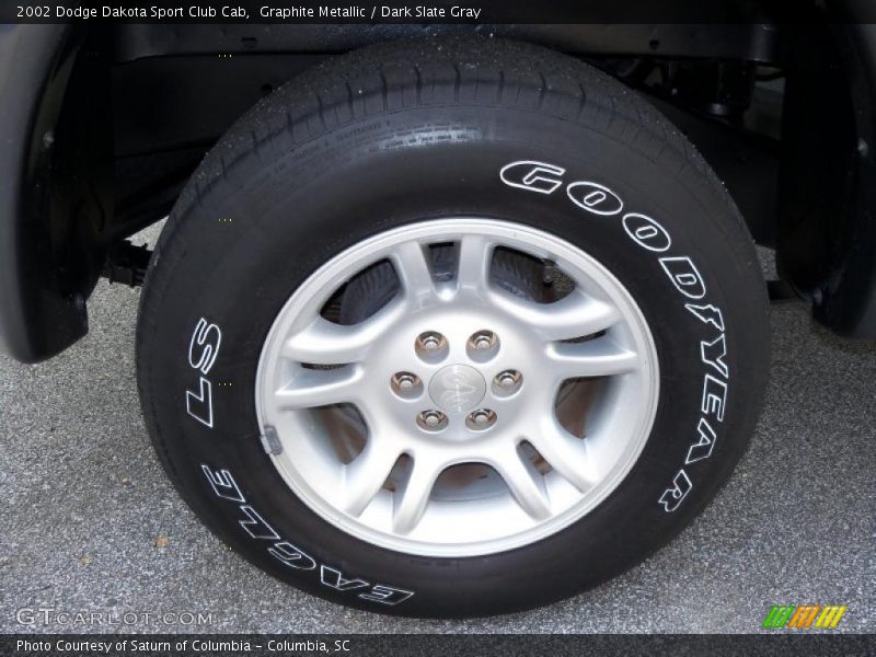 Graphite Metallic / Dark Slate Gray 2002 Dodge Dakota Sport Club Cab