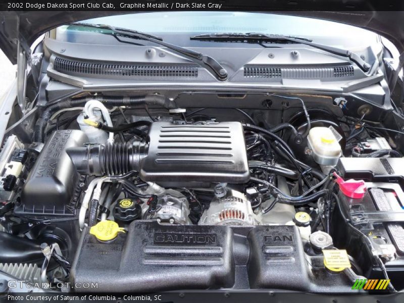Graphite Metallic / Dark Slate Gray 2002 Dodge Dakota Sport Club Cab
