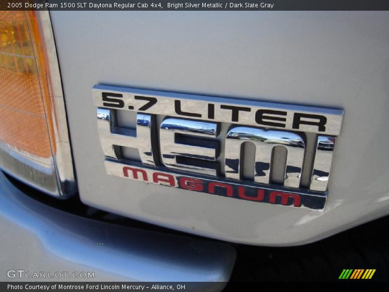 Bright Silver Metallic / Dark Slate Gray 2005 Dodge Ram 1500 SLT Daytona Regular Cab 4x4